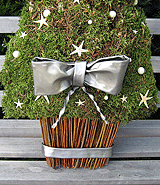 Private workshop Kerstbomenpaneel in natuurmateriaal
